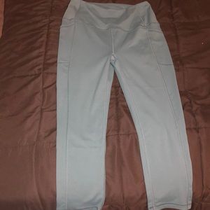 NEW! Teal Polyester Capri Leggings